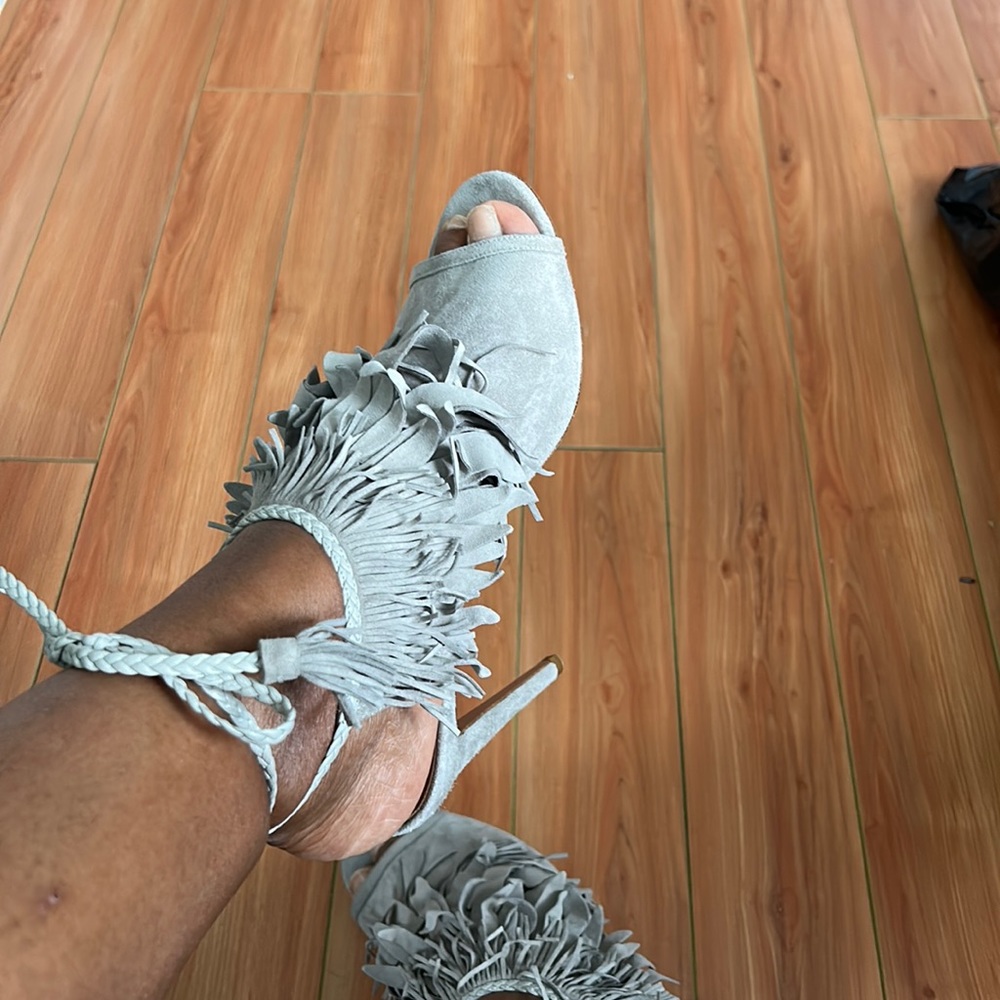 Aquazurra open toe booties